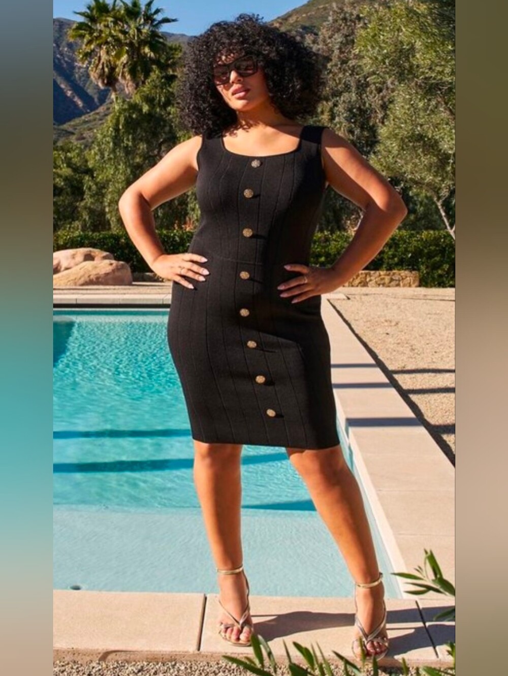 Torrid Black Power Knit Bodycon Dress (w/minor flaw)